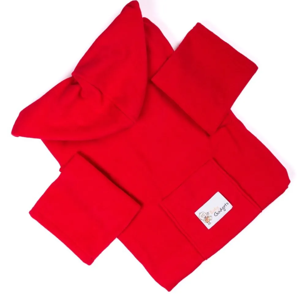 Baby Wrapi Active - Kocyk z rękawami - Czerwony