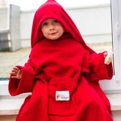 Baby Wrapi Active - Kocyk z rękawami - Czerwony