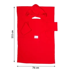 Baby Wrapi Active - Kocyk z rękawami - Czerwony