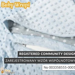 Baby Wrapi - Kocyk z rękawami - Błękitny