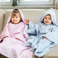 Baby Wrapi - Kocyk z rękawami - Błękitny