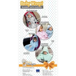 Baby Wrapi - Kocyk z rękawami - Miętowy