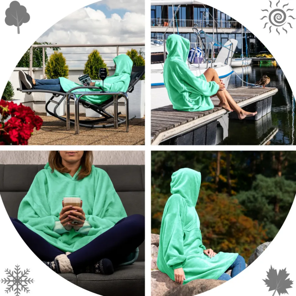 Bluzair - Bluza koc - Miętowy