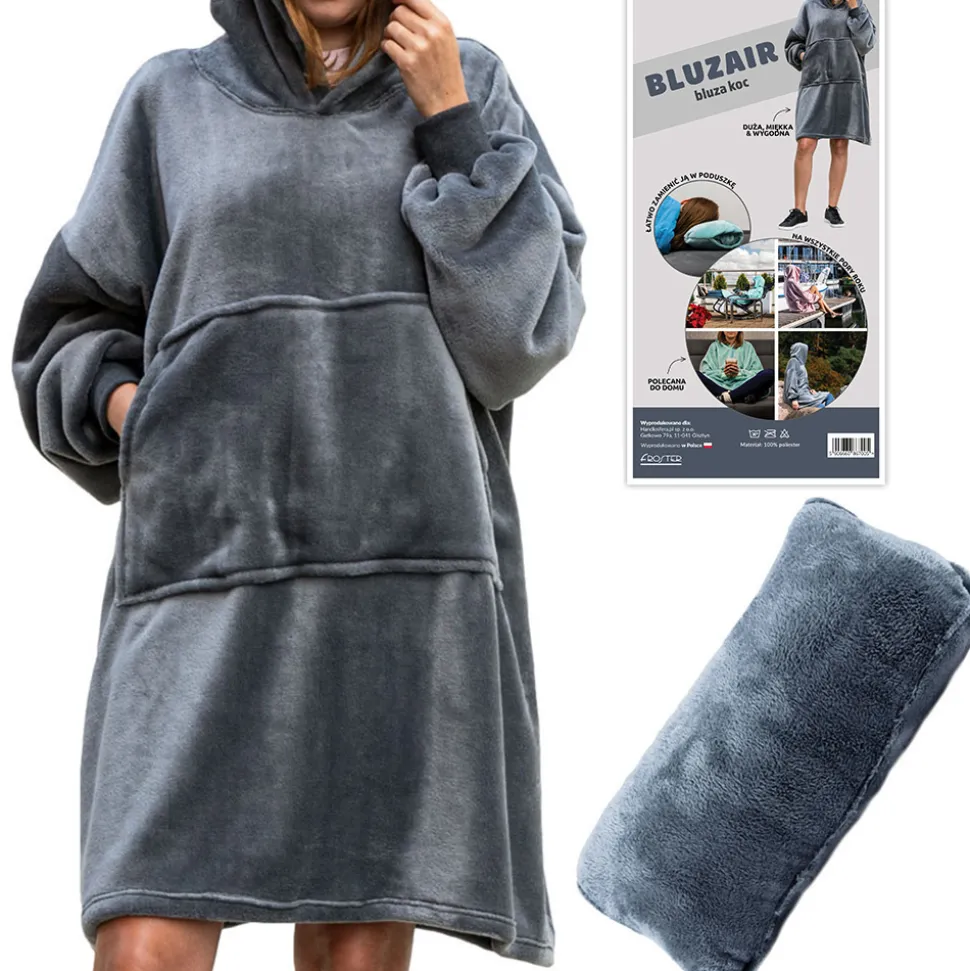 Bluzair - Bluza koc - Szary