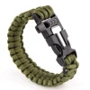 Bransoletka paracord 3w1 ARMY GREEN survival