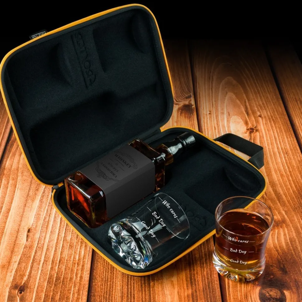 Etui na whisky ze szklankami Froster Who cares