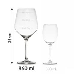 Etui na wino z kieliszkami diVinto Who cares Diamond
