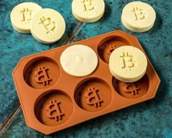 Foremka na lód i czekoladę Bitcoin