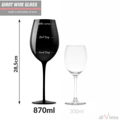 Gigantyczny Kieliszek diVinto - Who cares - Black