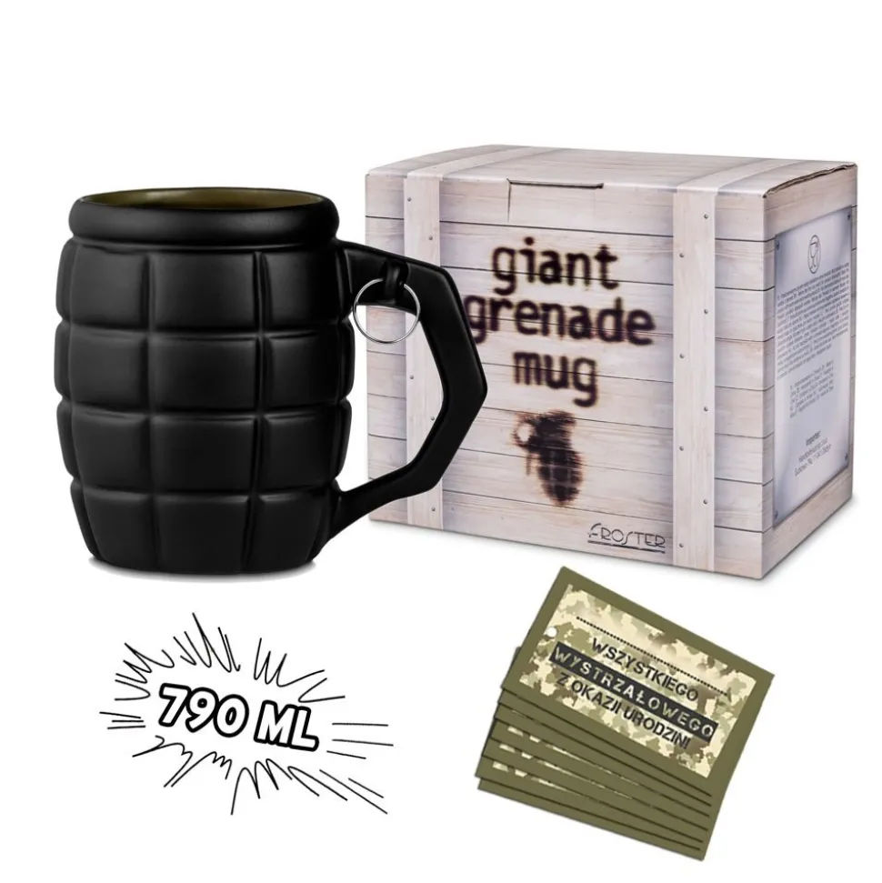 Gigantyczny Kubek Granat - Czarny