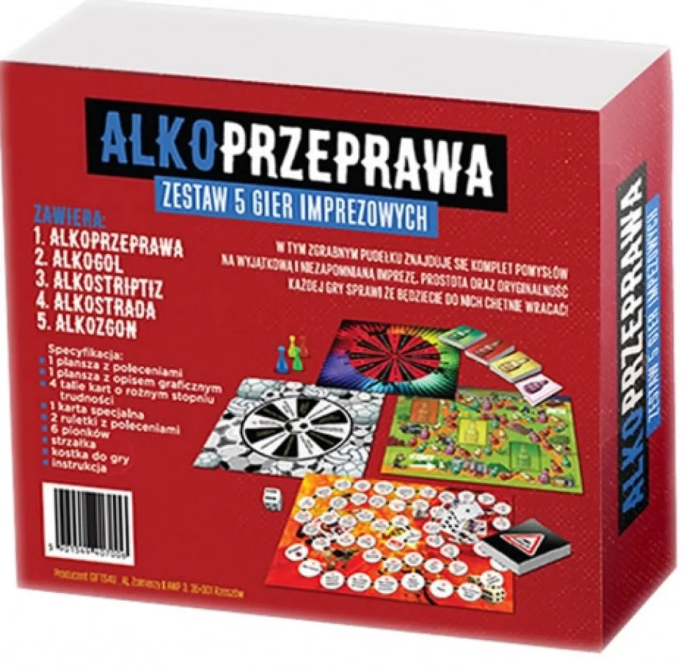 Gra imprezowa alkoholowa - ALKOPRZEPRAWA