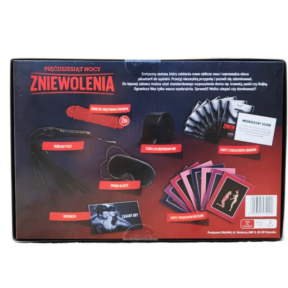 Gra towarzyska planszowa dla dwojga- 50 NOCY ZNIEWOLENIA
