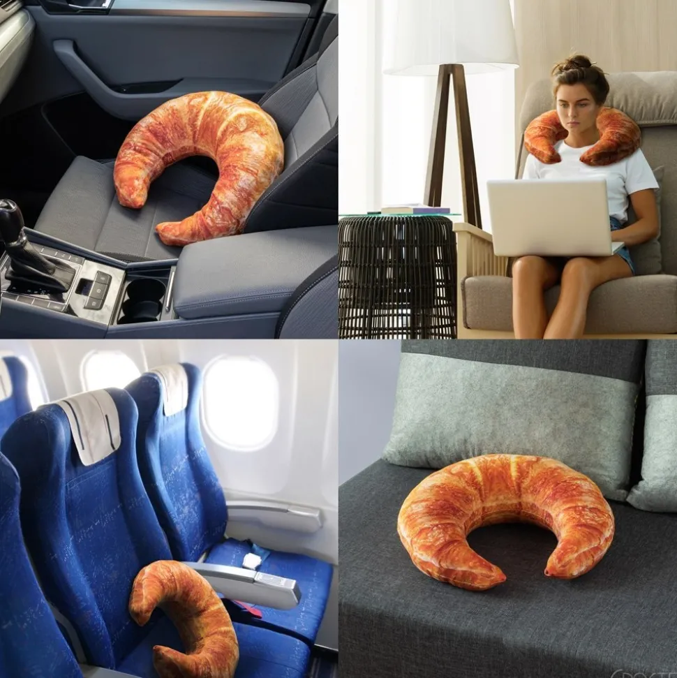 Grzejący Rogal - Poduszka Gigantyczny Croissant