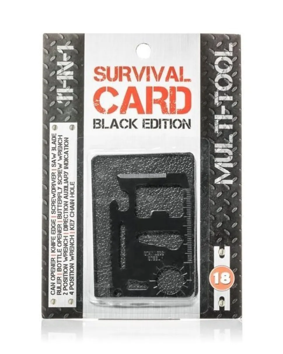 Karta przeżycia 11w1 (czarna) survival