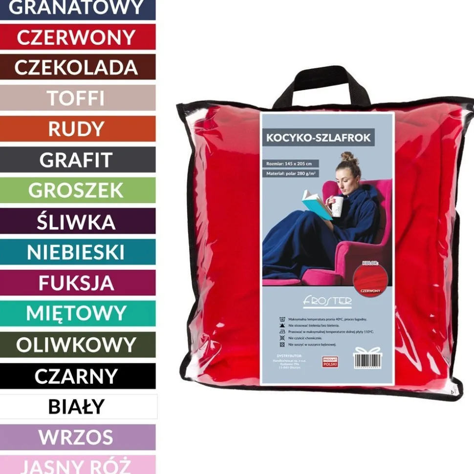 Kocyko-szlafrok - Biały
