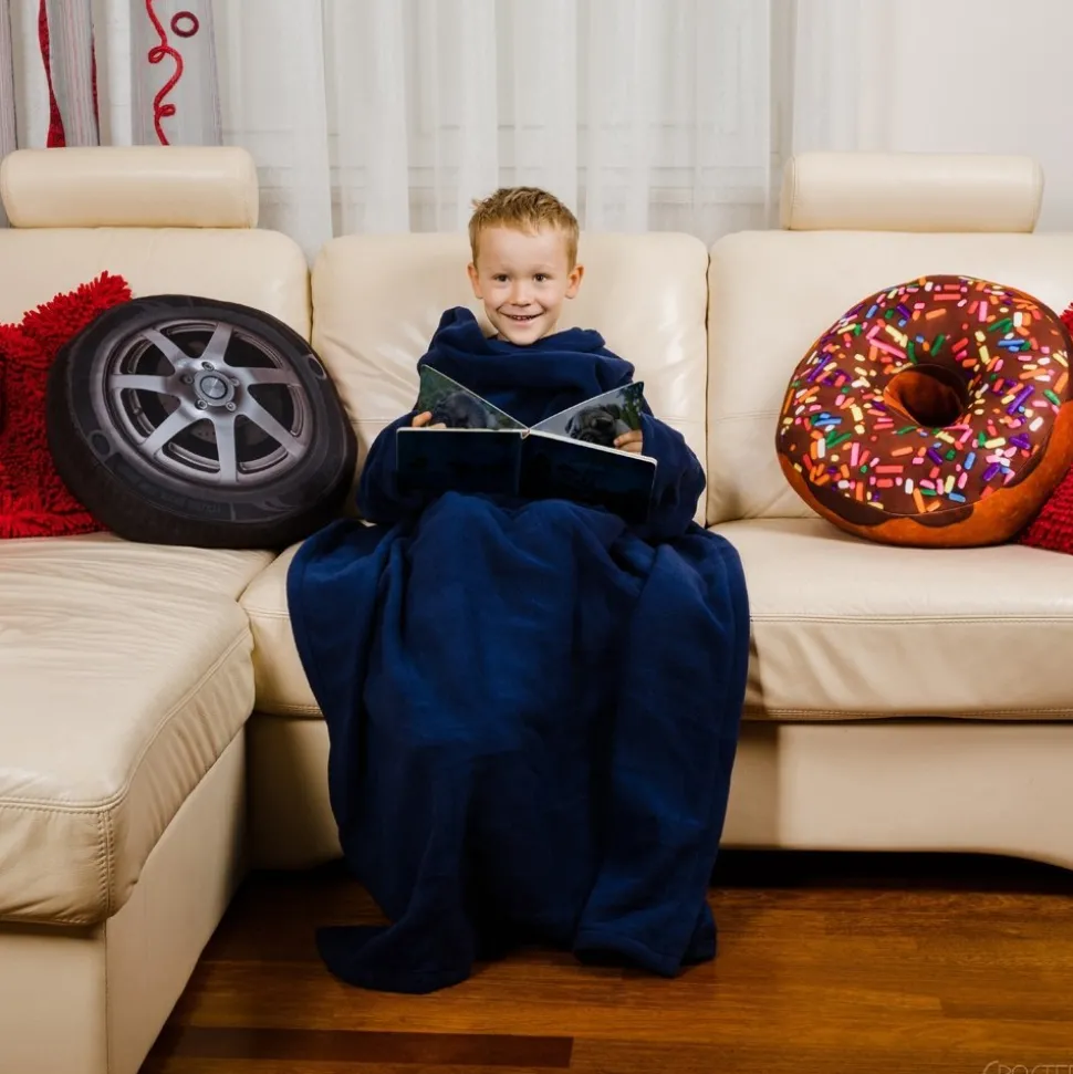 Kocyko-szlafrok Junior - Granatowy