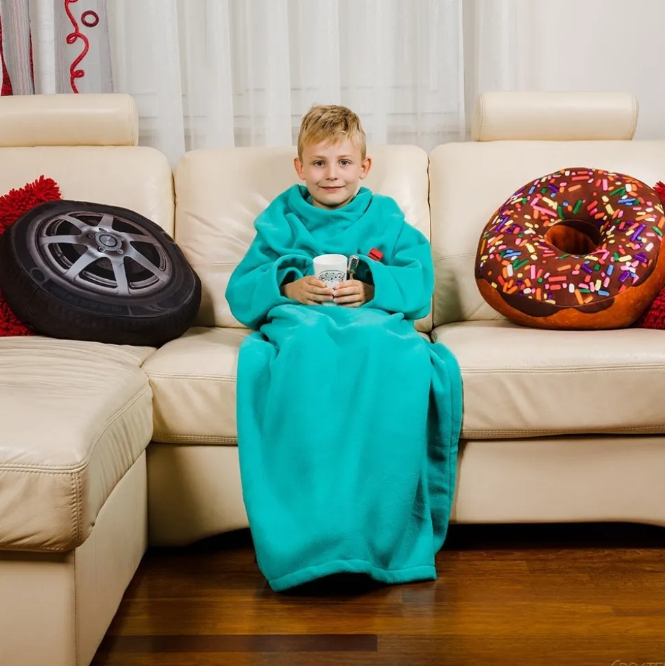 Kocyko-szlafrok Junior - Miętowy