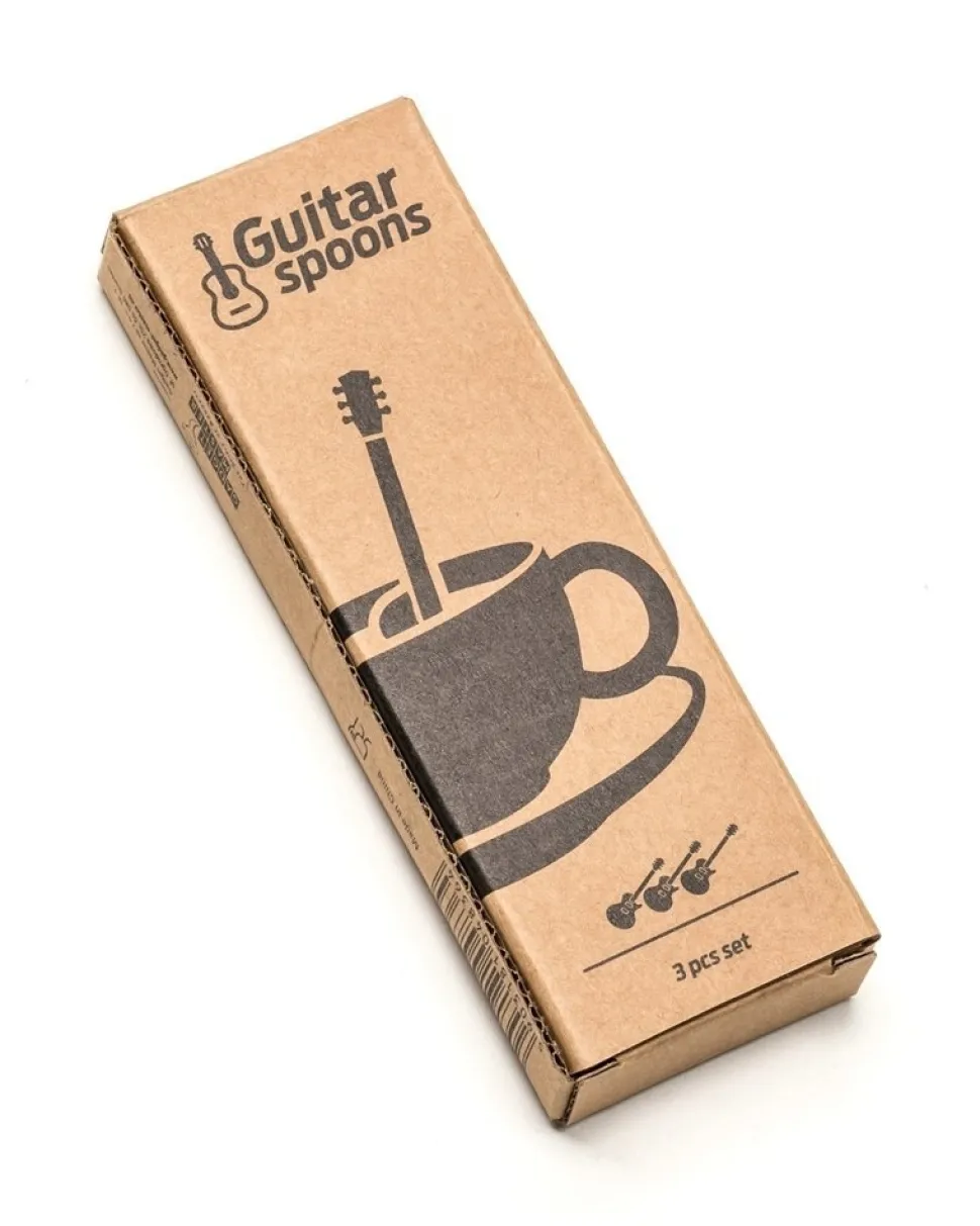 Kolorowe muzyczne łyżeczki - prezent dla gitarzysty muzyka