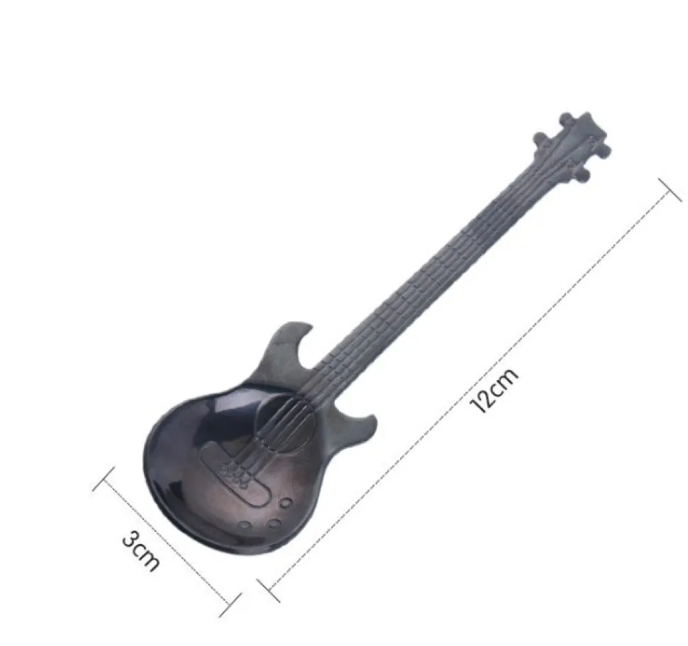 Kolorowe muzyczne łyżeczki - prezent dla gitarzysty muzyka