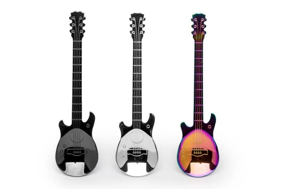 Kolorowe muzyczne łyżeczki - prezent dla gitarzysty muzyka