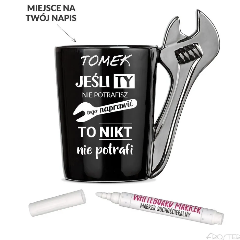 Kubek Złotej Rączki - prezent dla taty dziadka męża
