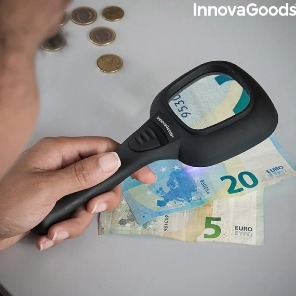 Lupa UV z Diodami LED 3X InnovaGoods
