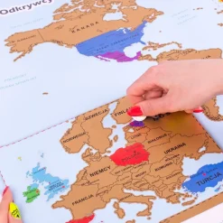 Mapa Odkrywcy - Świat (PL) - ulepszona zdrapka