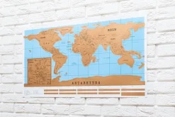 Mapa świata zdrapka - wersja po Polsku