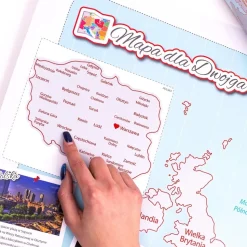 Mapa Zdrapka Europa dla Dwojga - ulepszona zdrapka