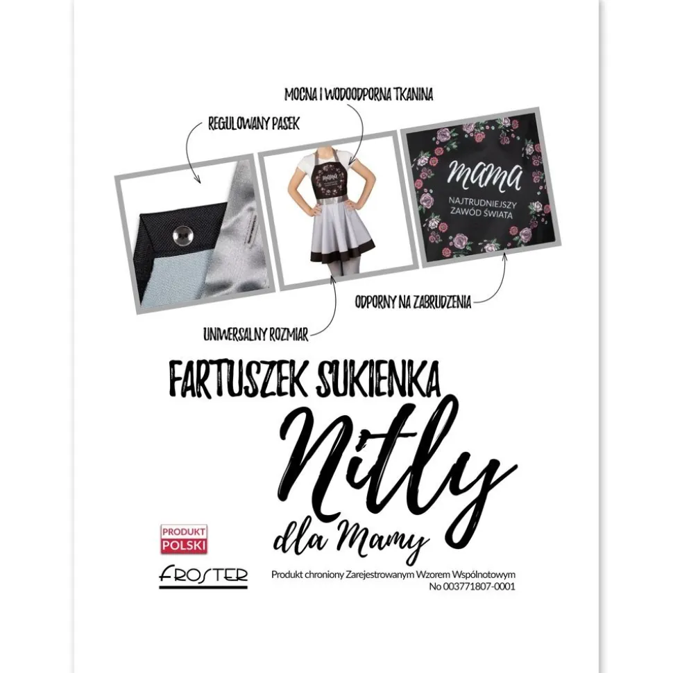 Nitly dla Mamy - Fartuszek Sukienka