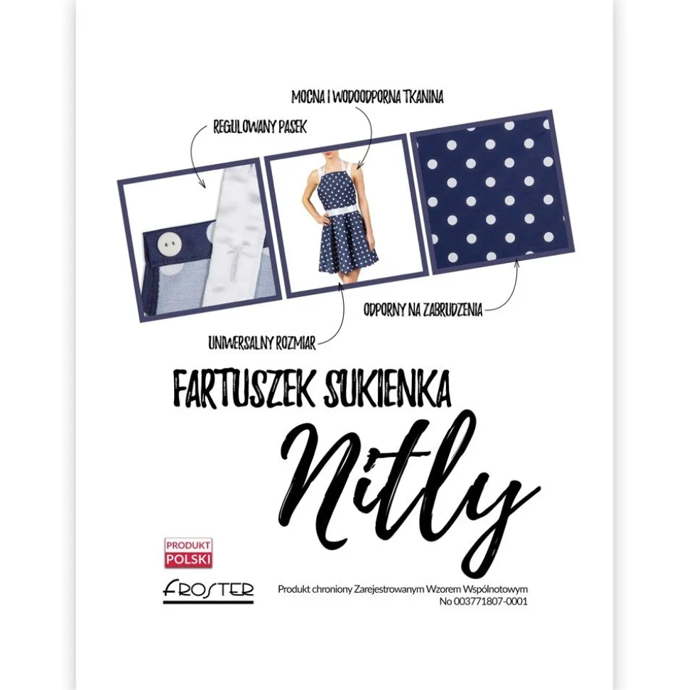 Nitly Dot - Fartuszek Sukienka