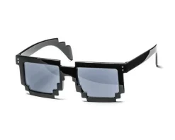 Pikselowe okulary 8 bit pixel - czarne
