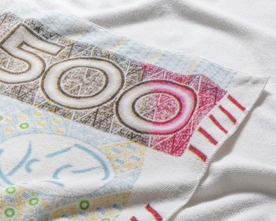 Ręcznik kąpielowy - banknot 500 zł - prezent dla męża taty chłopaka