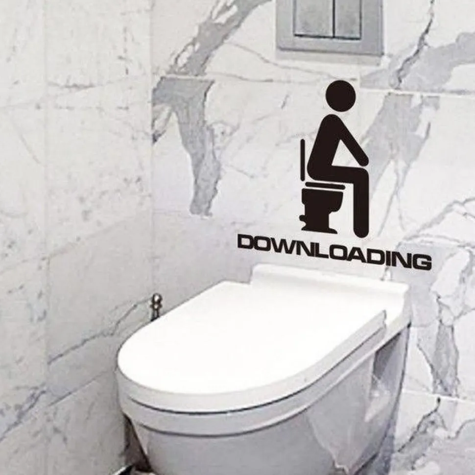 Toaletowa naklejka DOWNLOADING