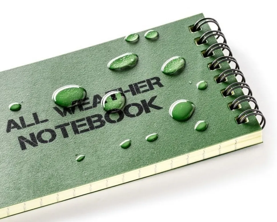 Wodoodporny notes operacyjny