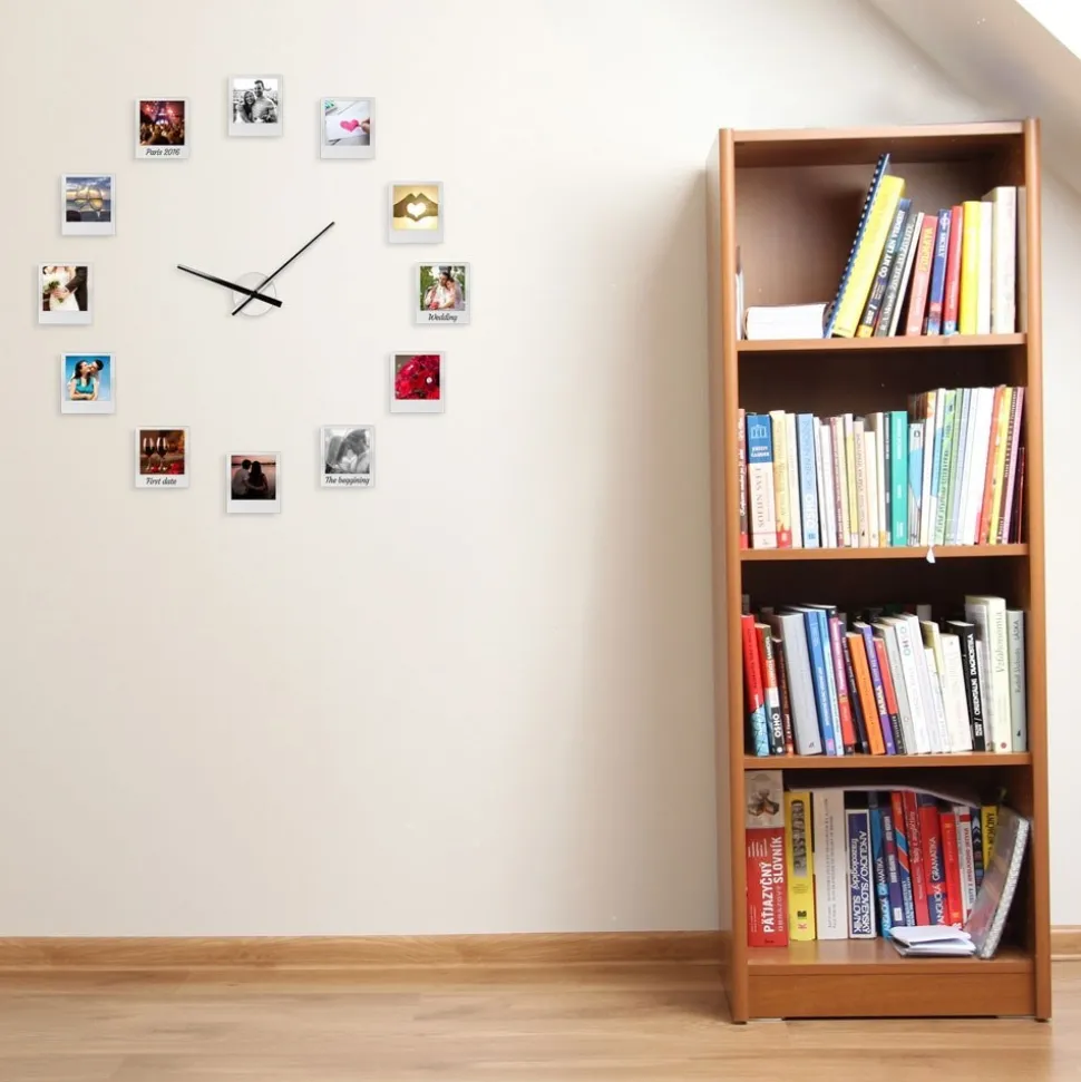 Zegar z ramkami na zdjęcia Impressions Clock