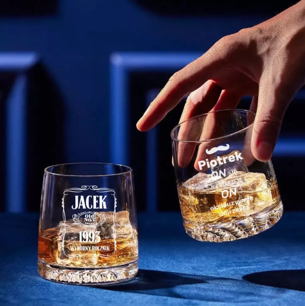 Zestaw do Whisky z grawerem - prezent dla taty męża chłopaka faceta na urodziny Święta