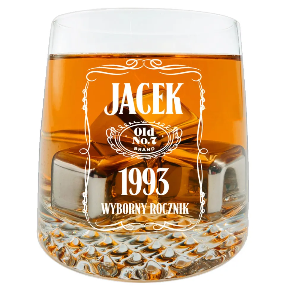 Zestaw do Whisky z grawerem - prezent dla taty męża chłopaka faceta na urodziny Święta