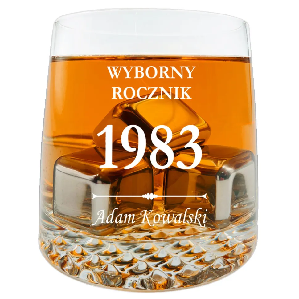 Zestaw do Whisky z grawerem - prezent dla taty męża chłopaka faceta na urodziny Święta