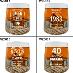 Zestaw do Whisky z grawerem - prezent dla taty męża chłopaka faceta na urodziny Święta