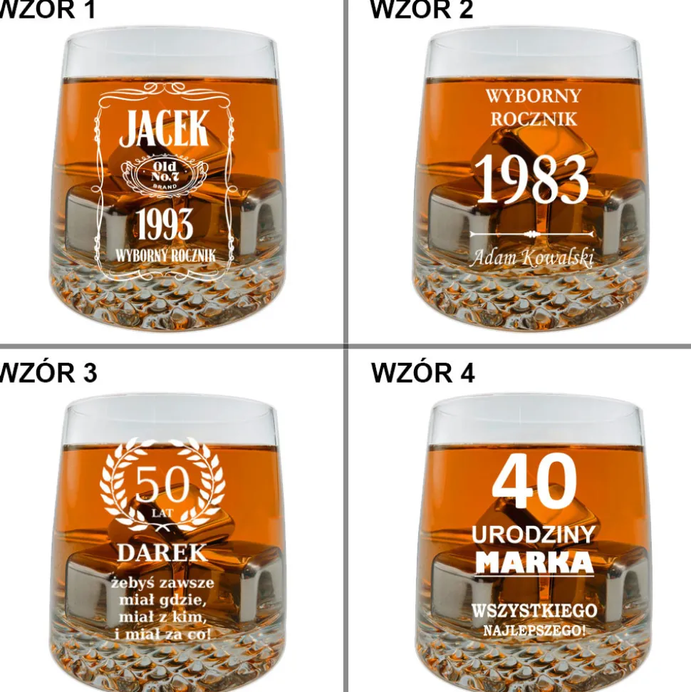 Zestaw do Whisky z grawerem - prezent dla taty męża chłopaka faceta na urodziny Święta