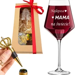 Zestaw do wina dla Mamy - prezent na Dzień Mamy Matki