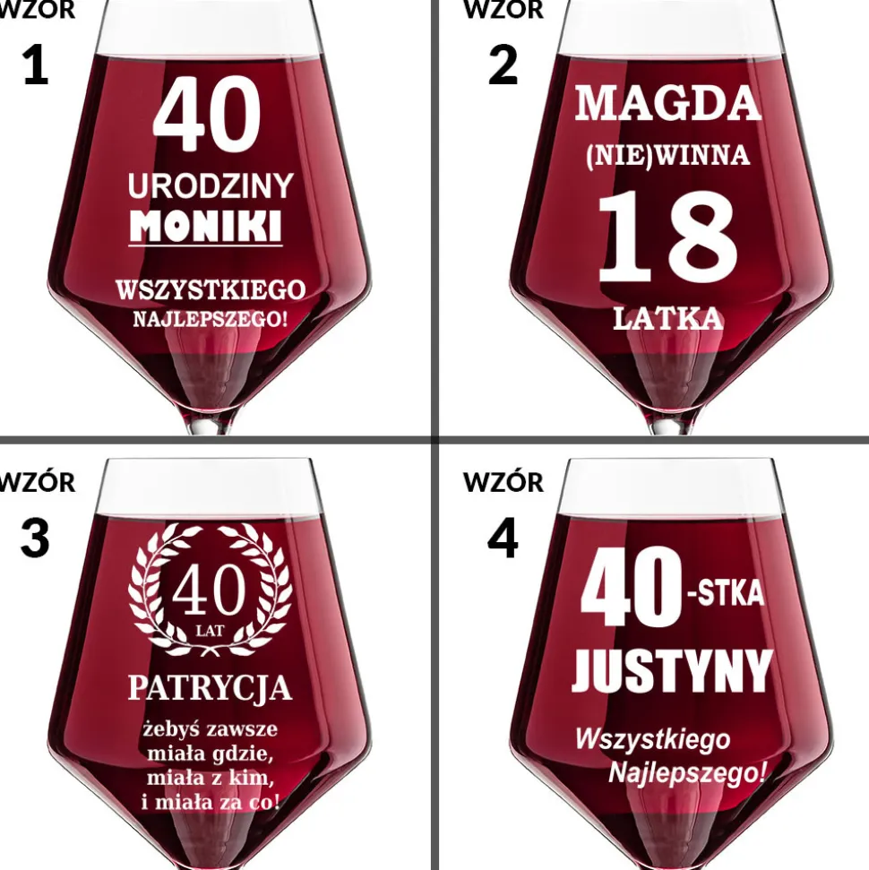 Zestaw do Wina z Grawerem - prezent dla kobiety żony dziewczyny kobiety na urodziny święta