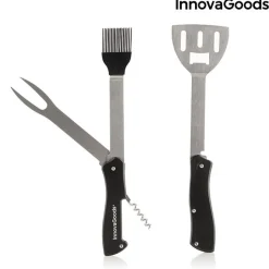 Zestaw Narzędzi do Grilla Składany 5w1 Scyzoryk InnovaGoods