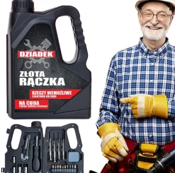 Zestaw Narzędzi Kanister dla Dziadka - prezent na Dzień Dziadka Święta Urodziny